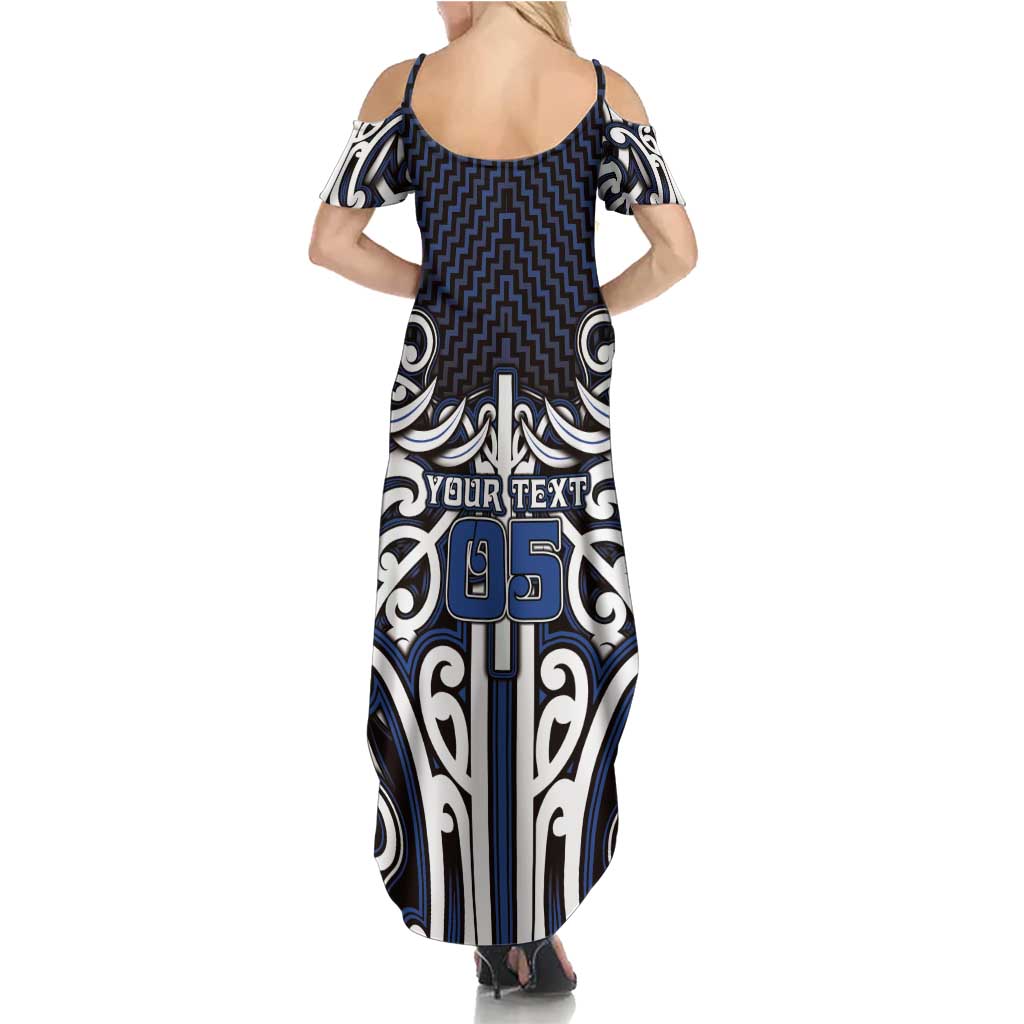 Custom Aotearoa Ngati Tuwharetoa Family Matching Summer Maxi Dress and Hawaiian Shirt Maori Tribal Pattern Mix Poutama LT05 - Polynesian Pride