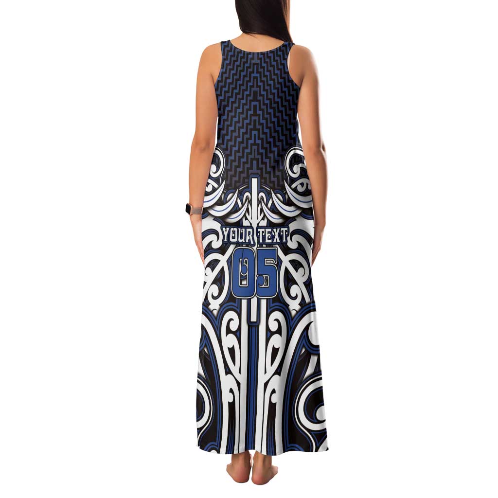 Custom Aotearoa Ngati Tuwharetoa Family Matching Tank Maxi Dress and Hawaiian Shirt Maori Tribal Pattern Mix Poutama LT05 - Polynesian Pride
