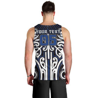 Custom Aotearoa Ngati Tuwharetoa Men Tank Top Maori Tribal Pattern Mix Poutama