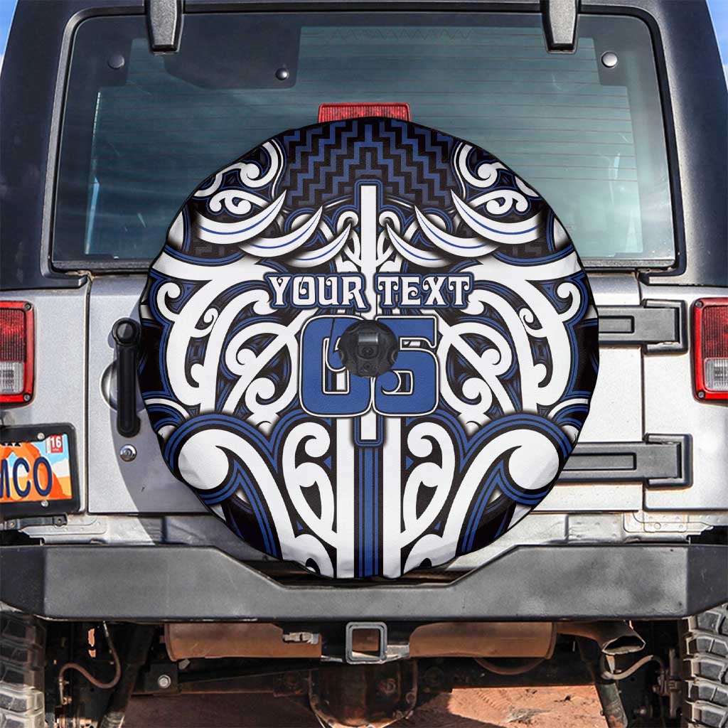 Custom Aotearoa Ngati Tuwharetoa Spare Tire Cover Maori Tribal Pattern Mix Poutama