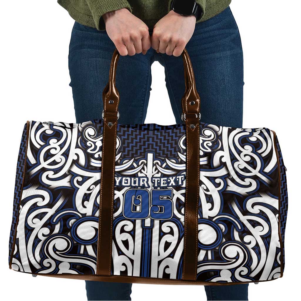 Custom Aotearoa Ngati Tuwharetoa Travel Bag Maori Tribal Pattern Mix Poutama