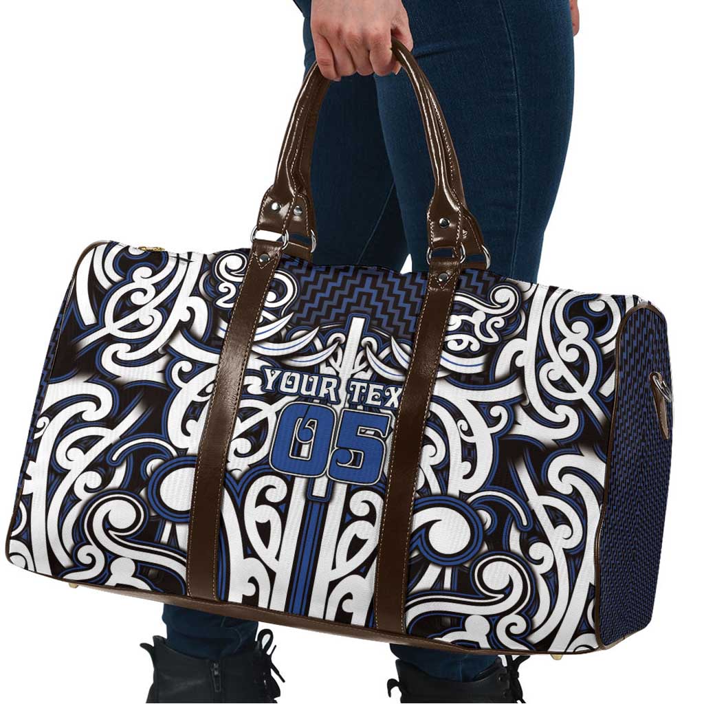 Custom Aotearoa Ngati Tuwharetoa Travel Bag Maori Tribal Pattern Mix Poutama
