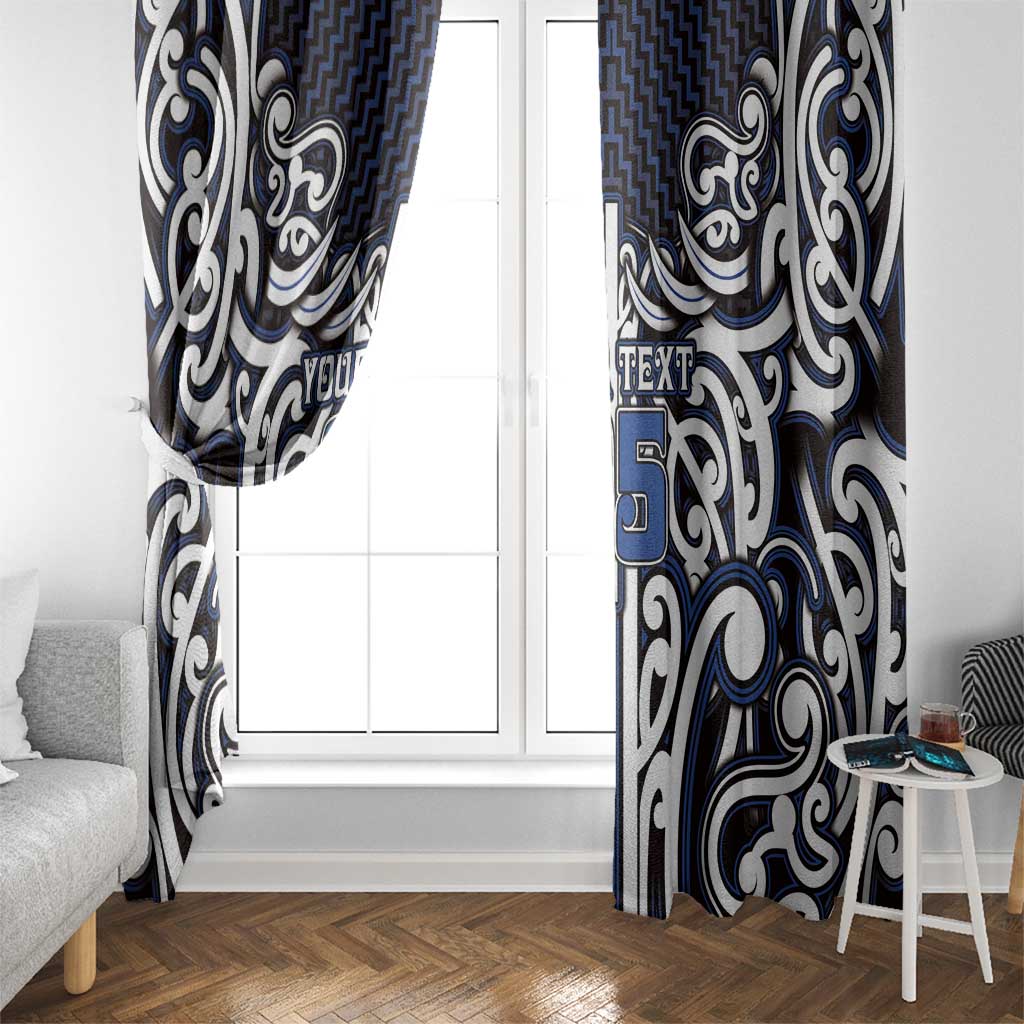 Custom Aotearoa Ngati Tuwharetoa Window Curtain Maori Tribal Pattern Mix Poutama