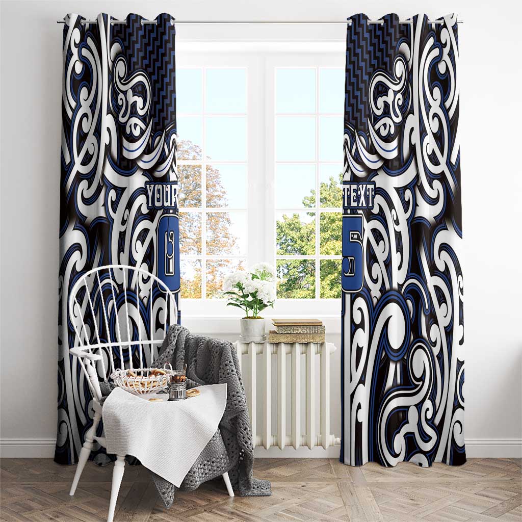 Custom Aotearoa Ngati Tuwharetoa Window Curtain Maori Tribal Pattern Mix Poutama