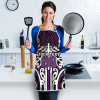Custom Aotearoa Rangitane Apron Maori Tribal Pattern Mix Poutama