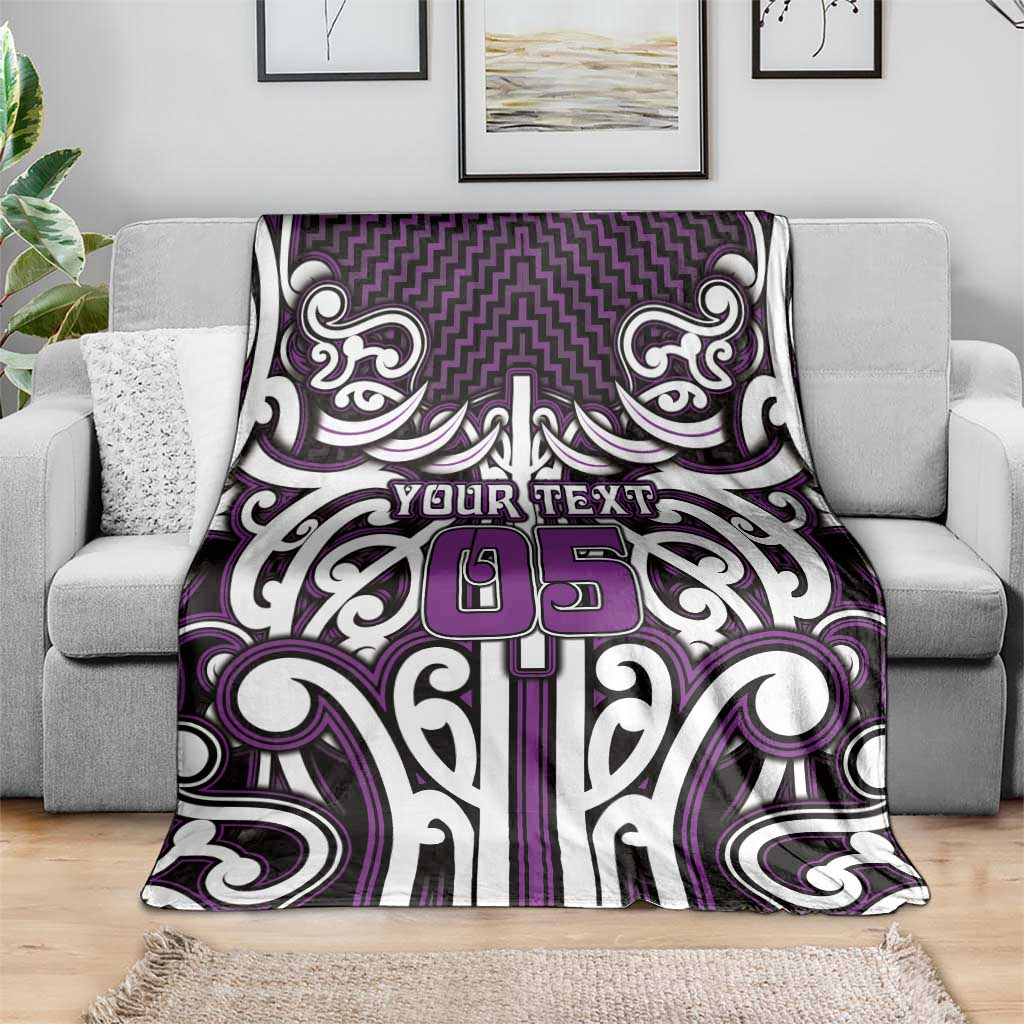 Custom Aotearoa Rangitane Blanket Maori Tribal Pattern Mix Poutama