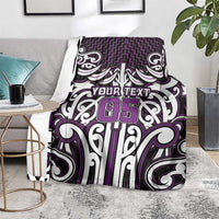 Custom Aotearoa Rangitane Blanket Maori Tribal Pattern Mix Poutama