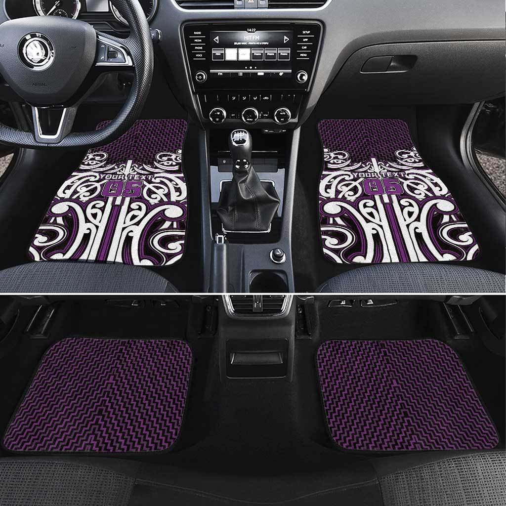 Custom Aotearoa Rangitane Car Mats Maori Tribal Pattern Mix Poutama