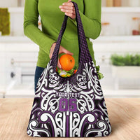 Custom Aotearoa Rangitane Grocery Bag Maori Tribal Pattern Mix Poutama