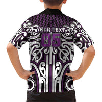 Custom Aotearoa Rangitane Hawaiian Shirt Maori Tribal Pattern Mix Poutama