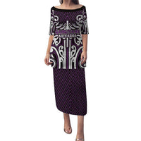 Custom Aotearoa Rangitane Puletasi Maori Tribal Pattern Mix Poutama