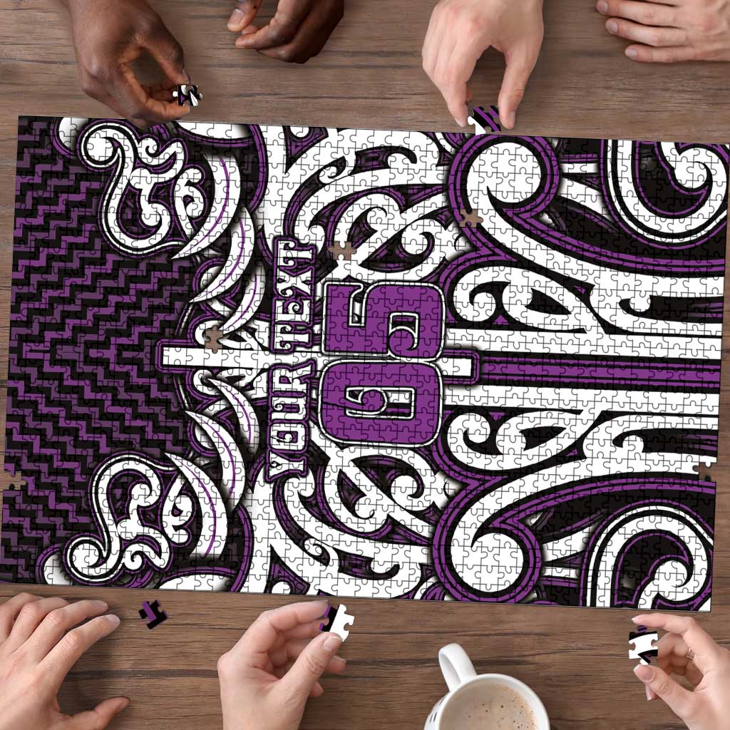 Custom Aotearoa Rangitane Puzzle Maori Tribal Pattern Mix Poutama
