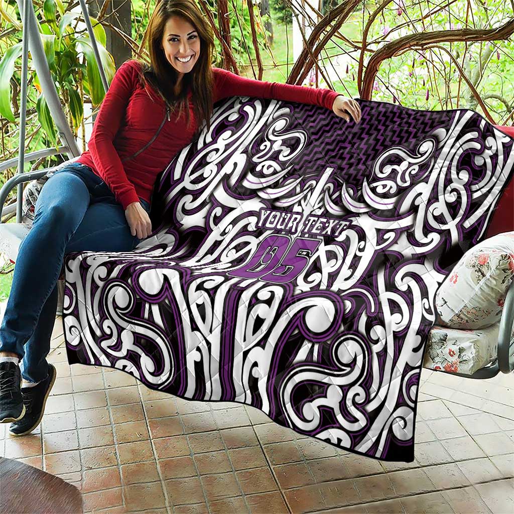 Custom Aotearoa Rangitane Quilt Maori Tribal Pattern Mix Poutama