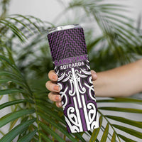 Custom Aotearoa Rangitane Skinny Tumbler Maori Tribal Pattern Mix Poutama