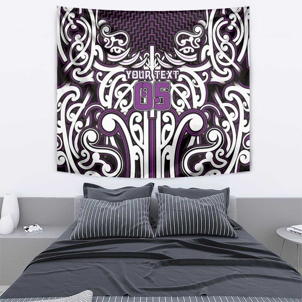 Custom Aotearoa Rangitane Tapestry Maori Tribal Pattern Mix Poutama