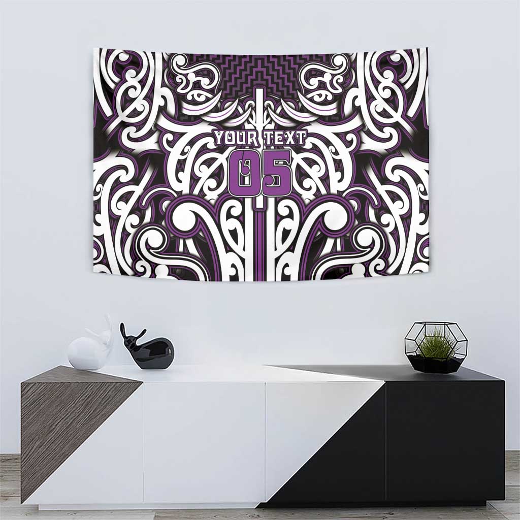 Custom Aotearoa Rangitane Tapestry Maori Tribal Pattern Mix Poutama