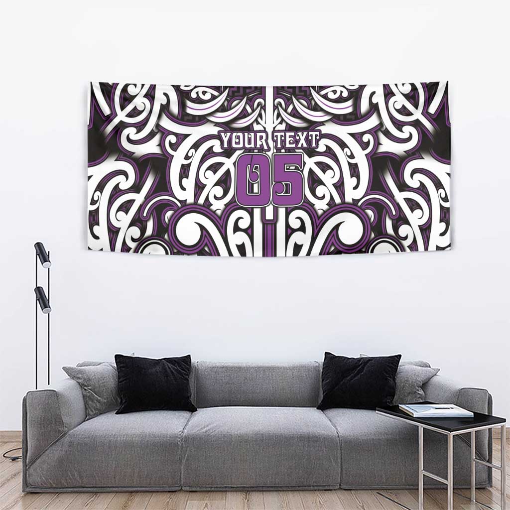 Custom Aotearoa Rangitane Tapestry Maori Tribal Pattern Mix Poutama