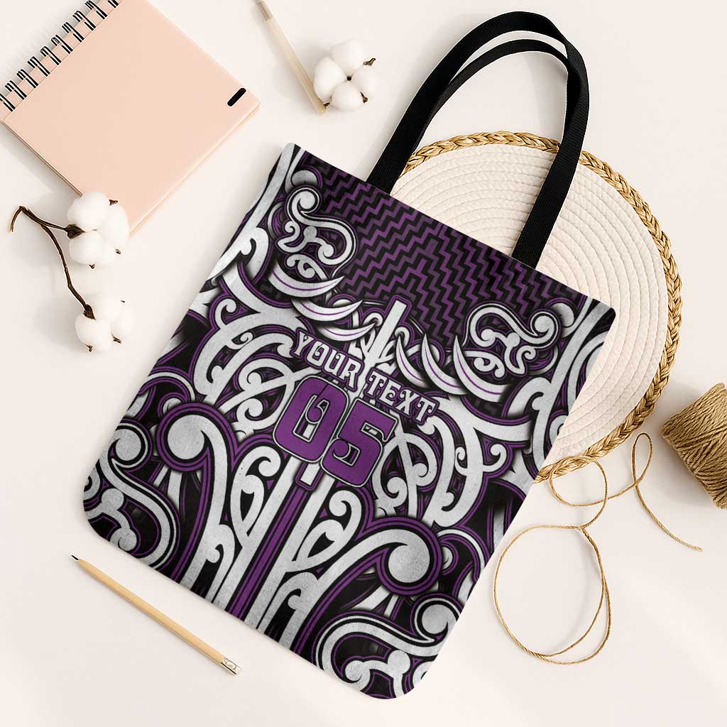 Custom Aotearoa Rangitane Tote Bag Maori Tribal Pattern Mix Poutama