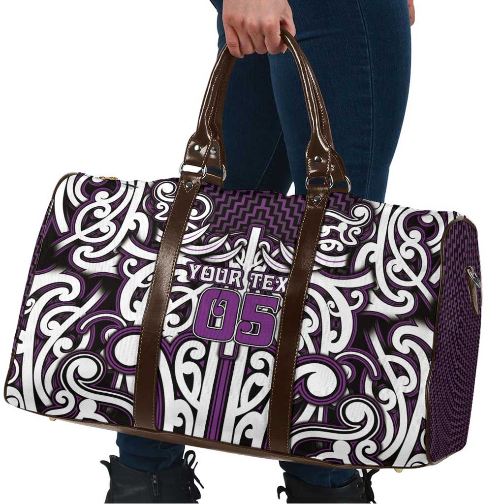 Custom Aotearoa Rangitane Travel Bag Maori Tribal Pattern Mix Poutama