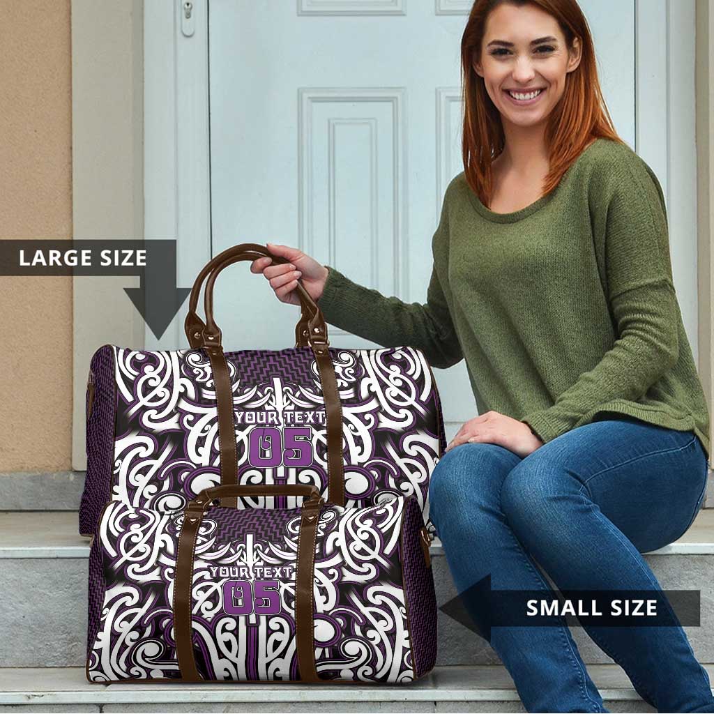 Custom Aotearoa Rangitane Travel Bag Maori Tribal Pattern Mix Poutama