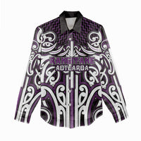 Custom Aotearoa Rangitane Women Casual Shirt Maori Tribal Pattern Mix Poutama