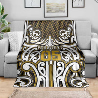 Custom Aotearoa Taranaki Blanket Maori Tribal Pattern Mix Poutama
