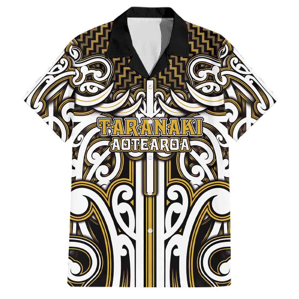 Custom Aotearoa Taranaki Family Matching Short Sleeve Bodycon Dress and Hawaiian Shirt Maori Tribal Pattern Mix Poutama LT05 Dad's Shirt - Short Sleeve Yellow - Polynesian Pride