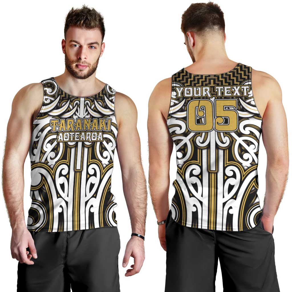 Custom Aotearoa Taranaki Men Tank Top Maori Tribal Pattern Mix Poutama