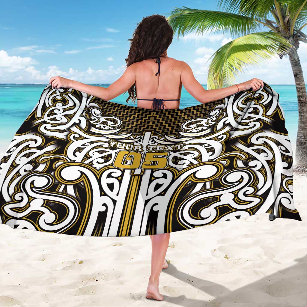 Custom Aotearoa Taranaki Sarong Maori Tribal Pattern Mix Poutama
