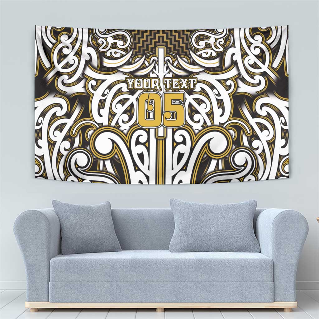 Custom Aotearoa Taranaki Tapestry Maori Tribal Pattern Mix Poutama