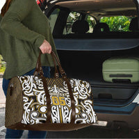 Custom Aotearoa Taranaki Travel Bag Maori Tribal Pattern Mix Poutama