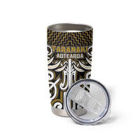 Custom Aotearoa Taranaki Tumbler Cup Maori Tribal Pattern Mix Poutama