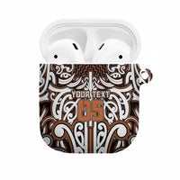Custom Aotearoa Waikato AirPods Case Maori Tribal Pattern Mix Poutama