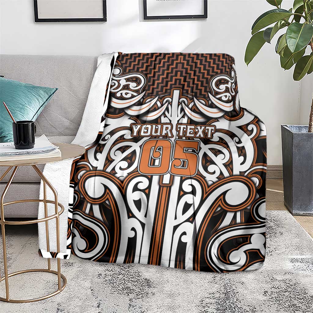 Custom Aotearoa Waikato Blanket Maori Tribal Pattern Mix Poutama