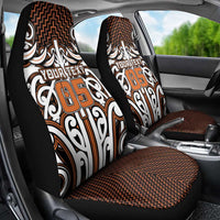 Custom Aotearoa Waikato Car Seat Cover Maori Tribal Pattern Mix Poutama
