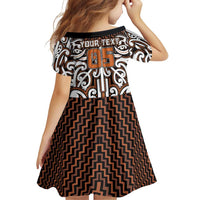 Custom Aotearoa Waikato Family Matching Off Shoulder Maxi Dress and Hawaiian Shirt Maori Tribal Pattern Mix Poutama LT05 - Polynesian Pride