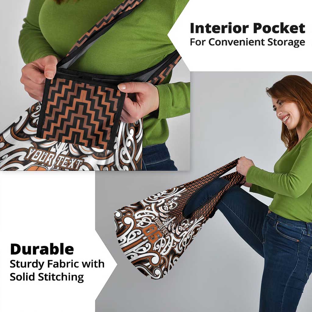 Custom Aotearoa Waikato Grocery Bag Maori Tribal Pattern Mix Poutama