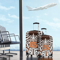 Custom Aotearoa Waikato Luggage Cover Maori Tribal Pattern Mix Poutama