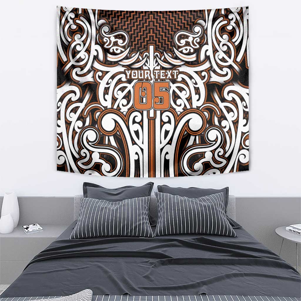 Custom Aotearoa Waikato Tapestry Maori Tribal Pattern Mix Poutama