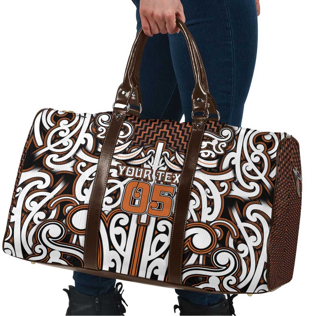 Custom Aotearoa Waikato Travel Bag Maori Tribal Pattern Mix Poutama