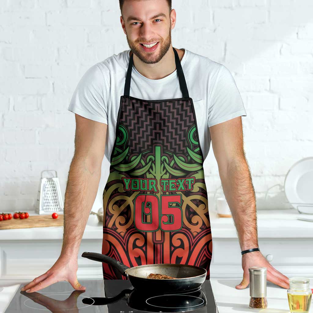 Custom Aotearoa Tuhoe Apron Maori Tribal Pattern Mix Poutama