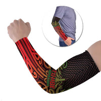 Custom Aotearoa Tuhoe Arm Sleeves Maori Tribal Pattern Mix Poutama