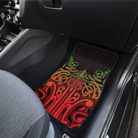Custom Aotearoa Tuhoe Car Mats Maori Tribal Pattern Mix Poutama