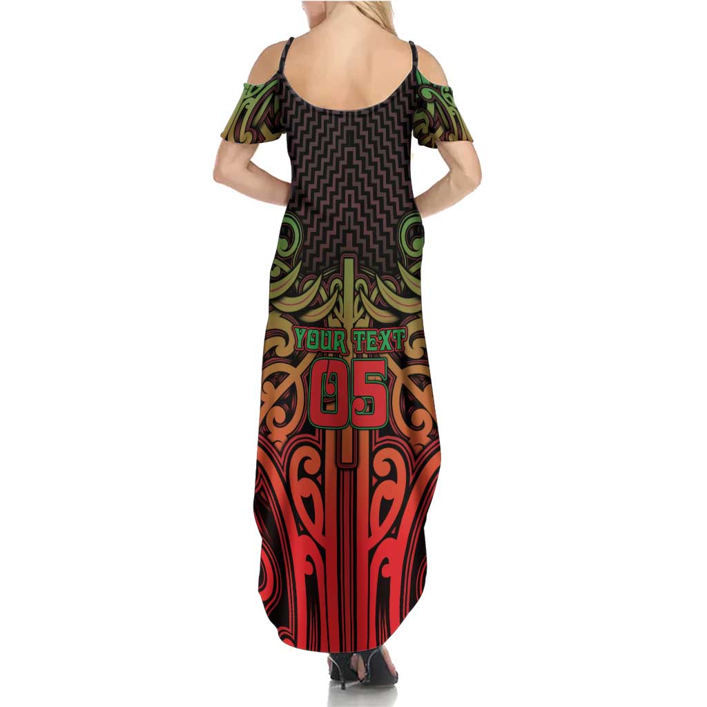 Custom Aotearoa Tuhoe Family Matching Summer Maxi Dress and Hawaiian Shirt Maori Tribal Pattern Mix Poutama LT05 - Polynesian Pride
