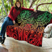 Custom Aotearoa Tuhoe Quilt Maori Tribal Pattern Mix Poutama