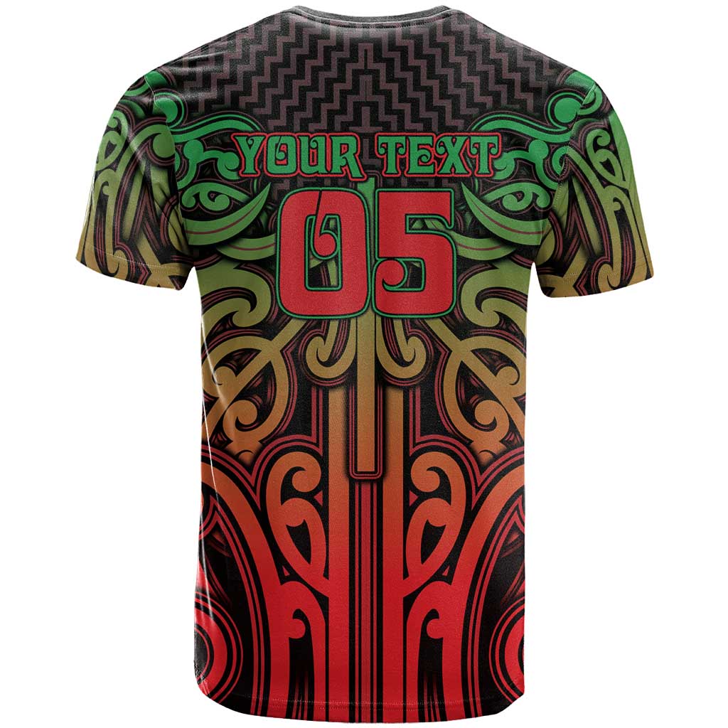 Custom Aotearoa Tuhoe T Shirt Maori Tribal Pattern Mix Poutama