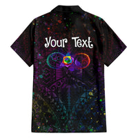 I See Your True Colors Personalised Family Matching Long Sleeve Bodycon Dress and Hawaiian Shirt Autism Awareness LT05 - Polynesian Pride