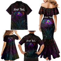 I See Your True Colors Personalised Family Matching Mermaid Dress and Hawaiian Shirt Autism Awareness LT05 - Polynesian Pride