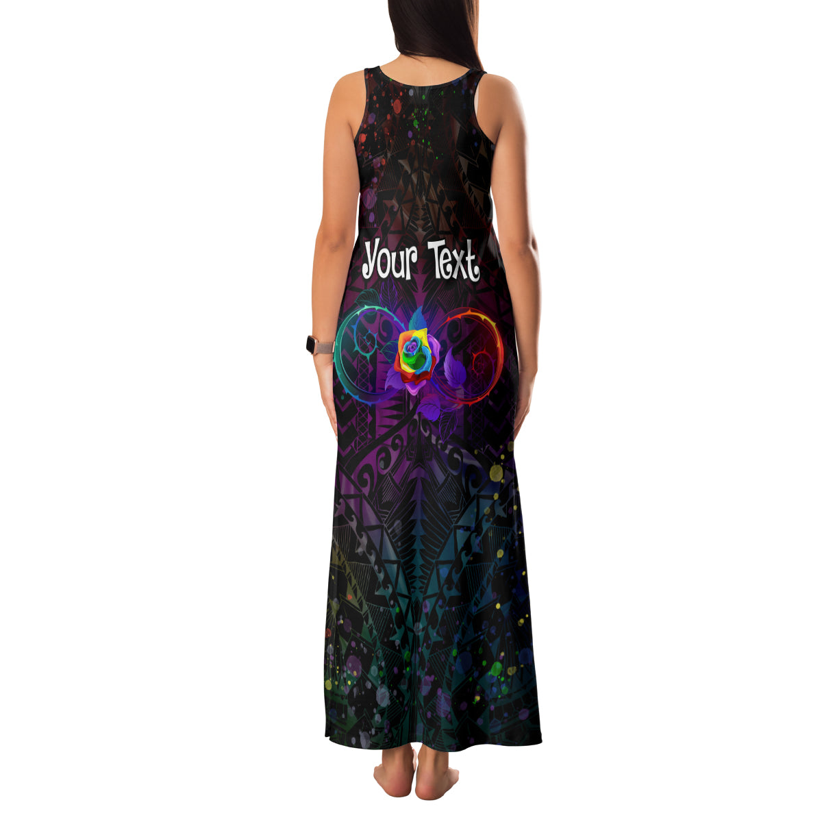 I See Your True Colors Personalised Family Matching Tank Maxi Dress and Hawaiian Shirt Autism Awareness