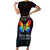 I See Your True Colors Personalised Short Sleeve Bodycon Dress Autism Awareness